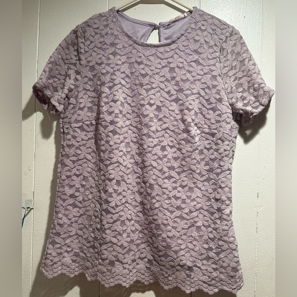 TEDDI ROSE Tops - Ted Baker Lilac Floral Lace Blouse